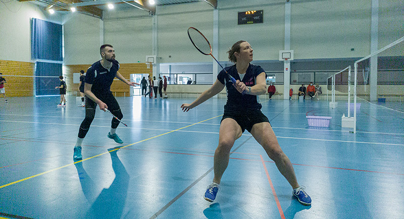 Laurence et Thomas en double mixte