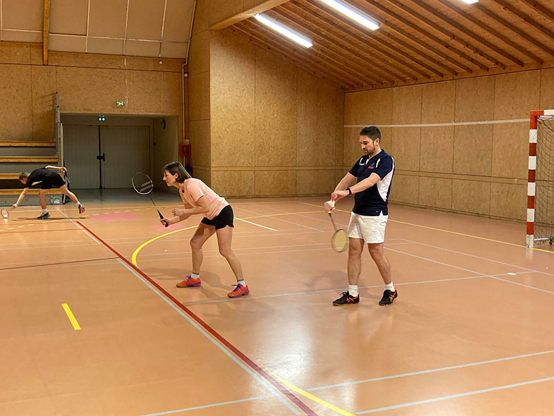 Marie-Odile et Stéphane en double mixte