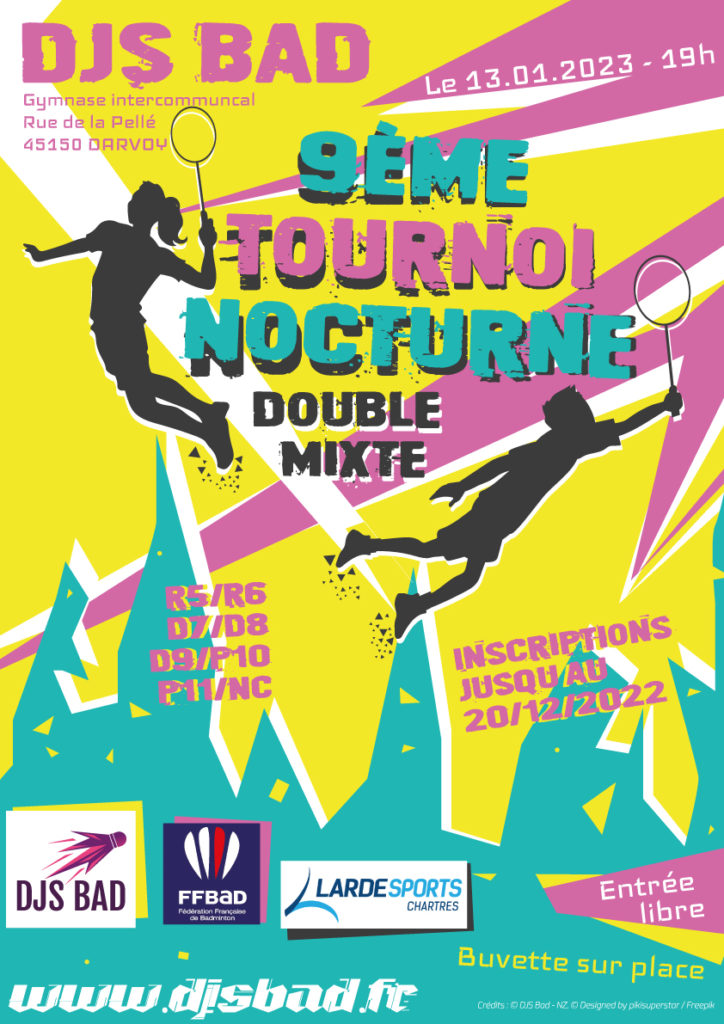 Affiche Tournoi nocturne DJS Bad 2023